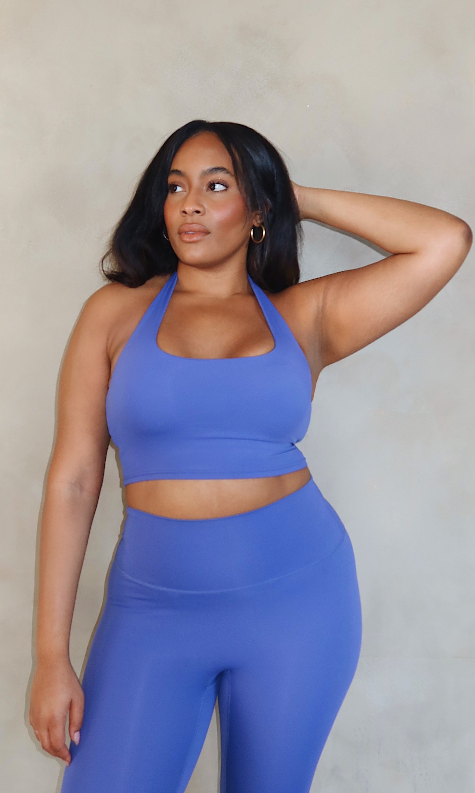 Empower Halter Sports Bra - Indigo